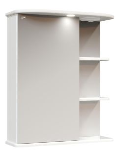 Шкаф-зеркало с подсветкой Onika Карина 206009 левый 60см белый